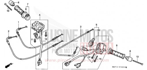 SWITCH/CABLE CBR1100XX2 de 2002
