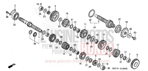 TRANSMISSION CBR1100XX3 de 2003