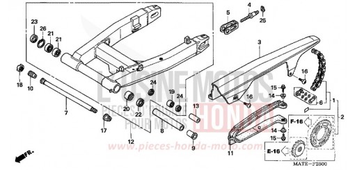 SWINGARM CBR1100XX5 de 2005