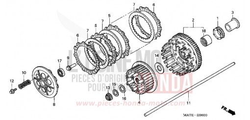 CLUTCH CBR1100XX5 de 2005