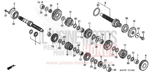 TRANSMISSION CBR1100XX5 de 2005