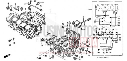 CRANKCASE CBR1100XX6 de 2006