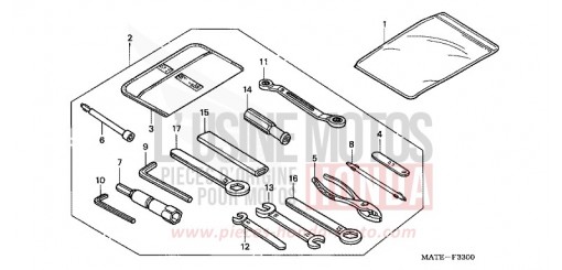 TOOLS CBR1100XX6 de 2006