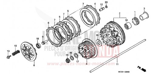 CLUTCH CB1100SFY de 2000