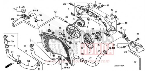 RADIATOR VFR1200FDA de 2010
