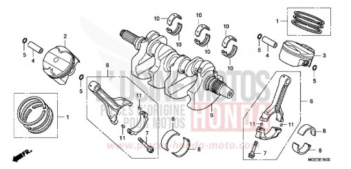 CRANKSHAFT/PISTON VFR1200FB de 2011