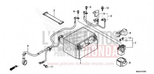 BATTERY VFR1200FDF de 2015