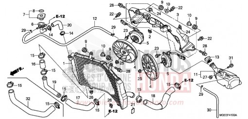RADIATORE VFR1200FDF di 2015