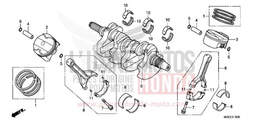 CRANKSHAFT/PISTON VFR1200FF de 2015