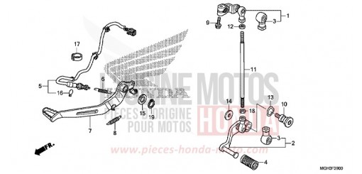 PEDAL VFR1200XDC de 2012