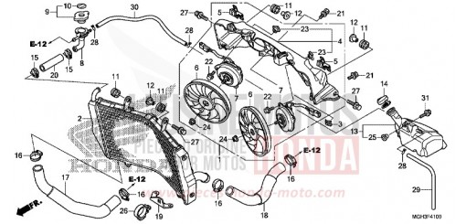 RADIATOR VFR1200XDC de 2012