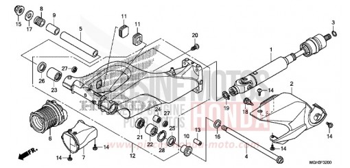 SWINGARM VFR1200XDD de 2013