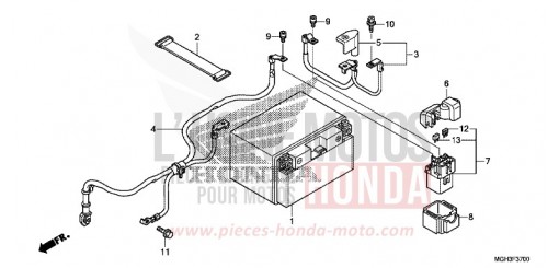 BATTERY VFR1200XDD de 2013