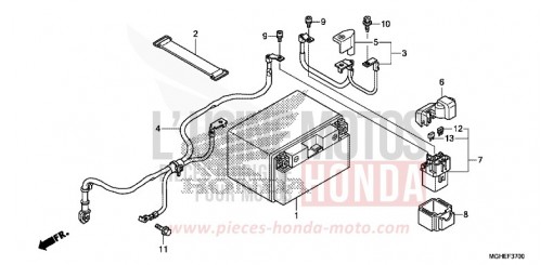 BATTERY VFR1200XDE de 2014