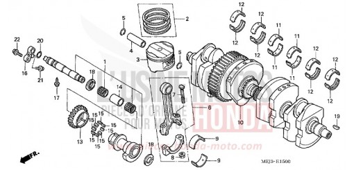 CRANKSHAFT/PISTON CB13005 de 2005