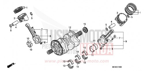 CRANKSHAFT/PISTON ST13008 de 2008