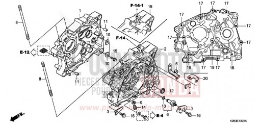 CRANKCASE CRF125FH de 2017