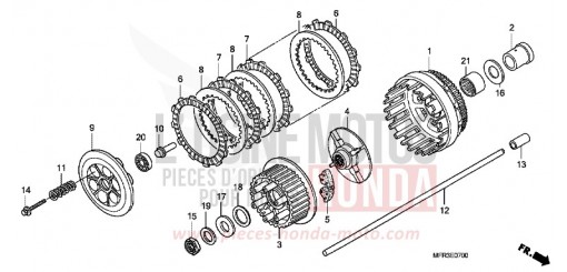 CLUTCH VT1300CXA de 2010