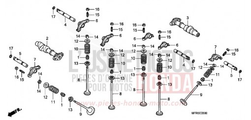 CAMSHAFT/VALVE VT1300CXA de 2010
