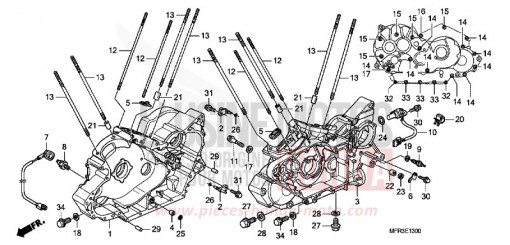 CRANKCASE VT1300CXA de 2010