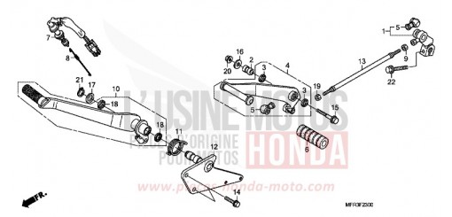 PEDAL VT1300CXA de 2010