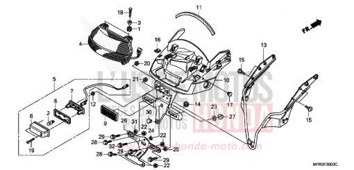 TAILLIGHT VT1300CXA de 2010
