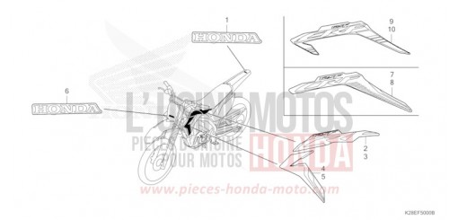 MARK/STRIPE CRF125FN de 2022