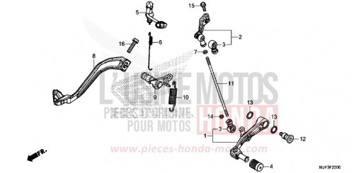 PEDAL CRF1000AG de 2016