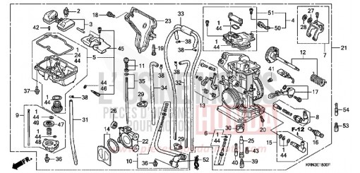 CARBURETOR CRF250R5 de 2005