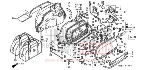 SADDLEBAG GL1500L de 1990