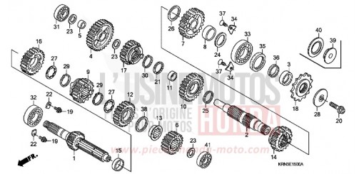 TRANSMISSION CRF250R6 de 2006