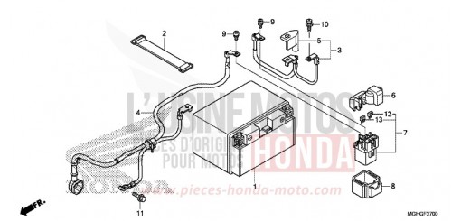 BATTERY VFR1200XDLG de 2016