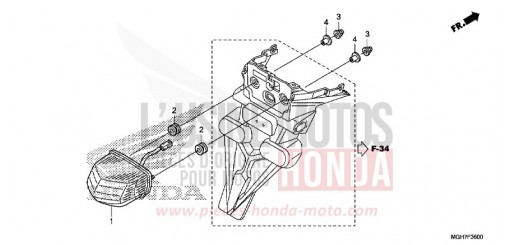 TAILLIGHT VFR1200XF de 2015