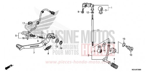 PEDAL VFR1200XJ de 2018