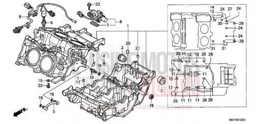 CRANKCASE VFR800XD de 2013