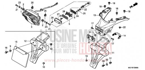 TAILLIGHT VFR800XD de 2013