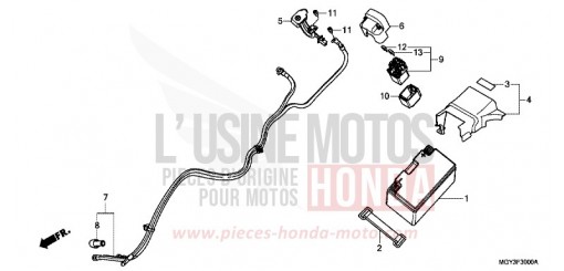 BATTERY VFR800XD de 2013