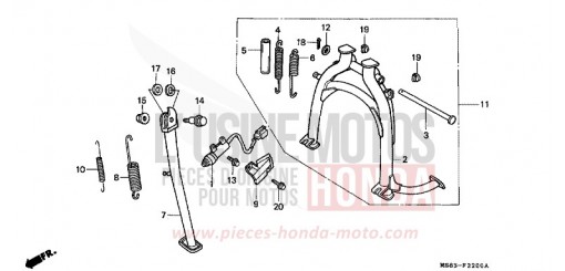STAND XRV650J de 1988