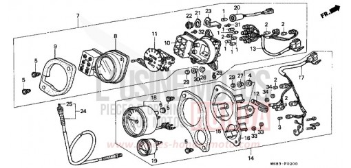 METER XRV650K de 1989