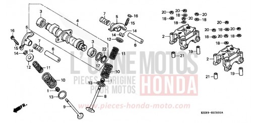 CAMSHAFT/VALVE CA125S de 1995