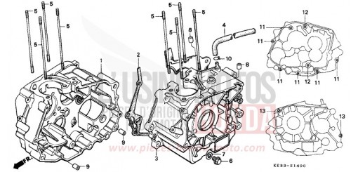 CRANKCASE CA125S de 1995