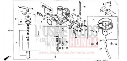 CARBURETOR CA125S de 1995