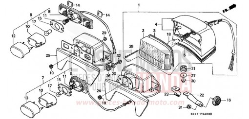 TAILLIGHT CA125S de 1995