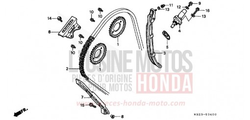 NOCKENWELLENKETTE/SPANNVORRICHTUNG CB600FX de 1999