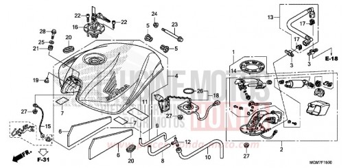 KRAFTSTOFFTANK CB600FAD de 2013