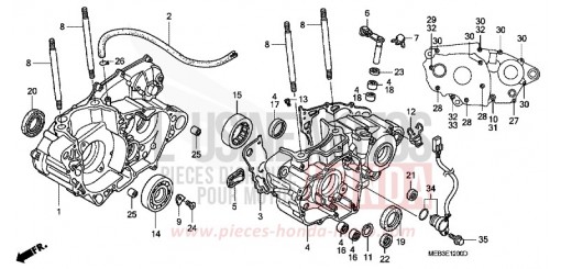 CRANKCASE CRF450R2 de 2002