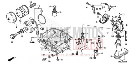 OELWANNE/OELPUMPE CB600FAD de 2013