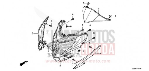 COWL CB600FAD de 2013