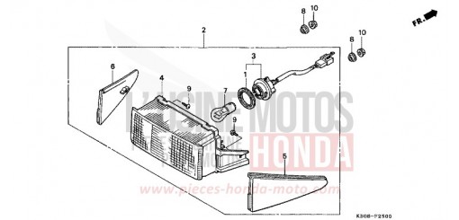 TAILLIGHT CB250X de 1999