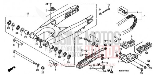 SWINGARM CRF250R9 de 2009